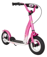 BIKESTAR® Premium Kinderroller 10er Classic Modell Flamingo Pink & Diamant Weiß 8