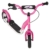 BIKESTAR® Premium Kinderroller 10er Classic Modell Flamingo Pink & Diamant Weiß 4